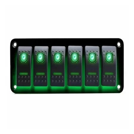 6 Gang Switches Panel لوحة مفاتيح