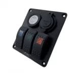 gang-switches-panel-cigar-lightervoltmeter-3-لوحة-مفاتيح