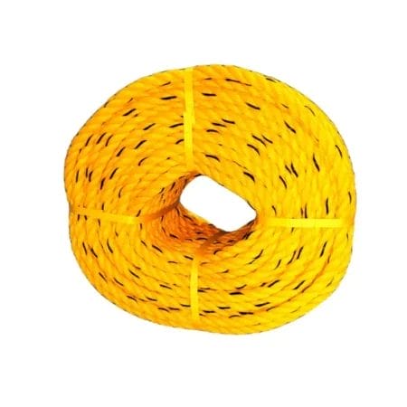 حبل بى بى 3خط Rope pp Yellow 3str 10mm*100Y