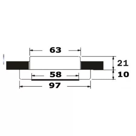 36-led light 24V, mirr polish. لمبه