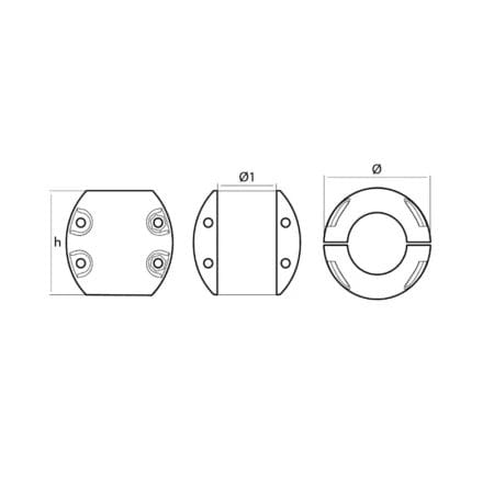 زنك انود SHAFT ANODE USA TYPE 82,55MM