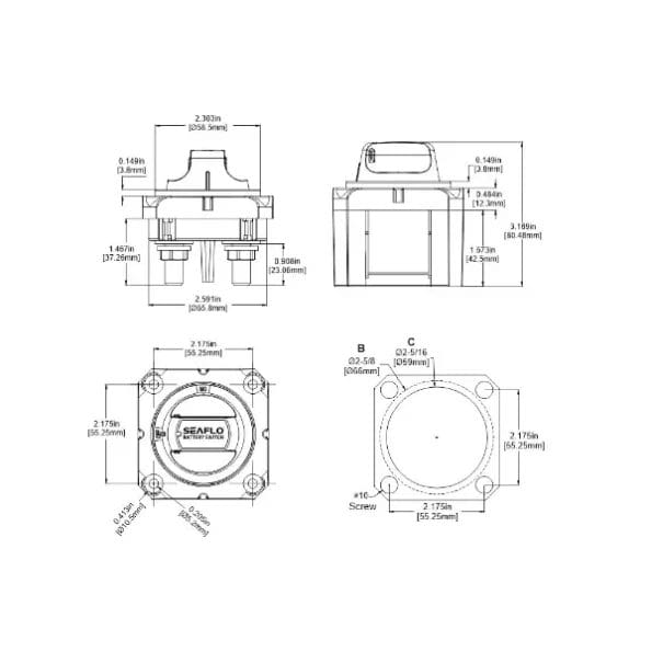 Switches Max. Volt. 32V Amp: 175A سويتش