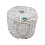 حبل ملطى 3 خطRope M/F white 12mm*100yard
