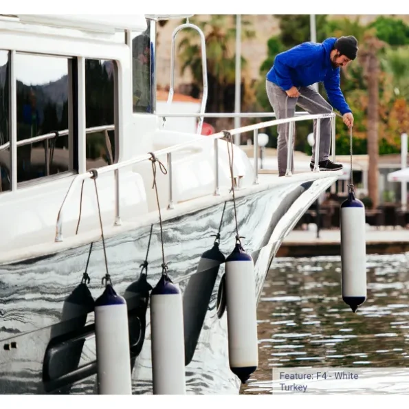 فندر إسطواني أبيض Polyform F-11 Series Boat Fender White