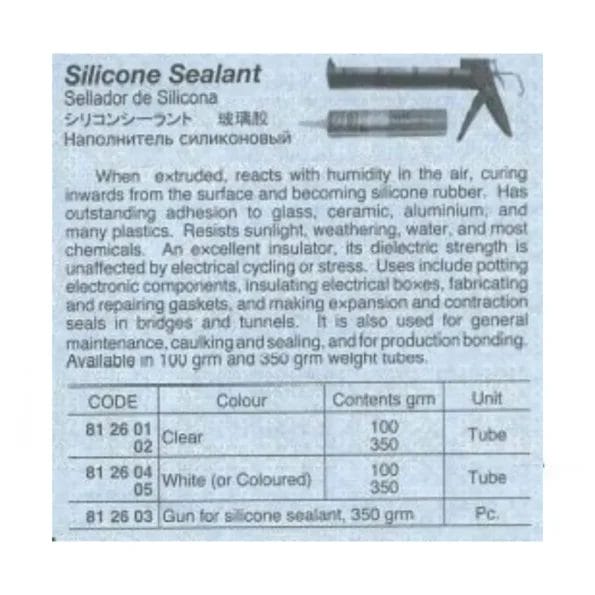 معجون سلكون Silicon sealand white or Clear