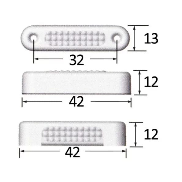 3-led Attwood court. light hor. لمبه