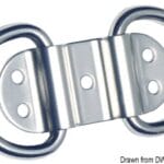 Double ring w/plate 92x38mm