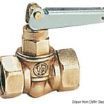 fuel valve brass 1/2"