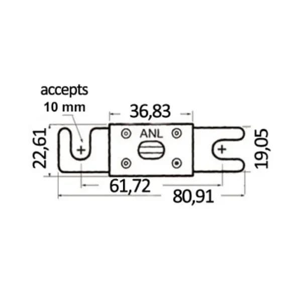 High capacity fuses 325Amp فيوز