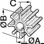 امبلر-impeller-yamaha-2-hp