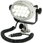 Light with base, flat mounting