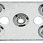 S.S plate for belt 62x40 mm