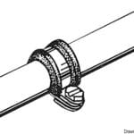 Rubber S.S hose clamps 16 mm