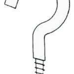S.S round screw hooks 44x4mm