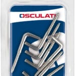 SS square screw hooks 40x3.5mm
