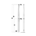 stanchion-for-female-base-aisi316-710-mm-دعامة