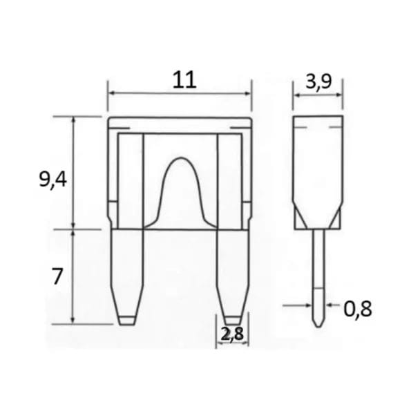 Small blade fuse 5 A فيوز