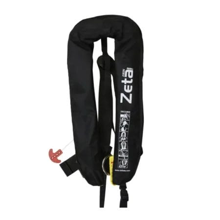 بدلة نجاه زيتا قابلة للنفخ لون أسود إسطوانه Life jacket infl (ZETA) 290N